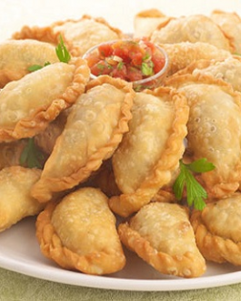 Sambousek Fried Turnovers with Spiced Beef or Cheese